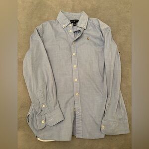 Polo by Ralph Lauren Light Blue Oxford Button-Down Shirt Boys Size 10 Medium